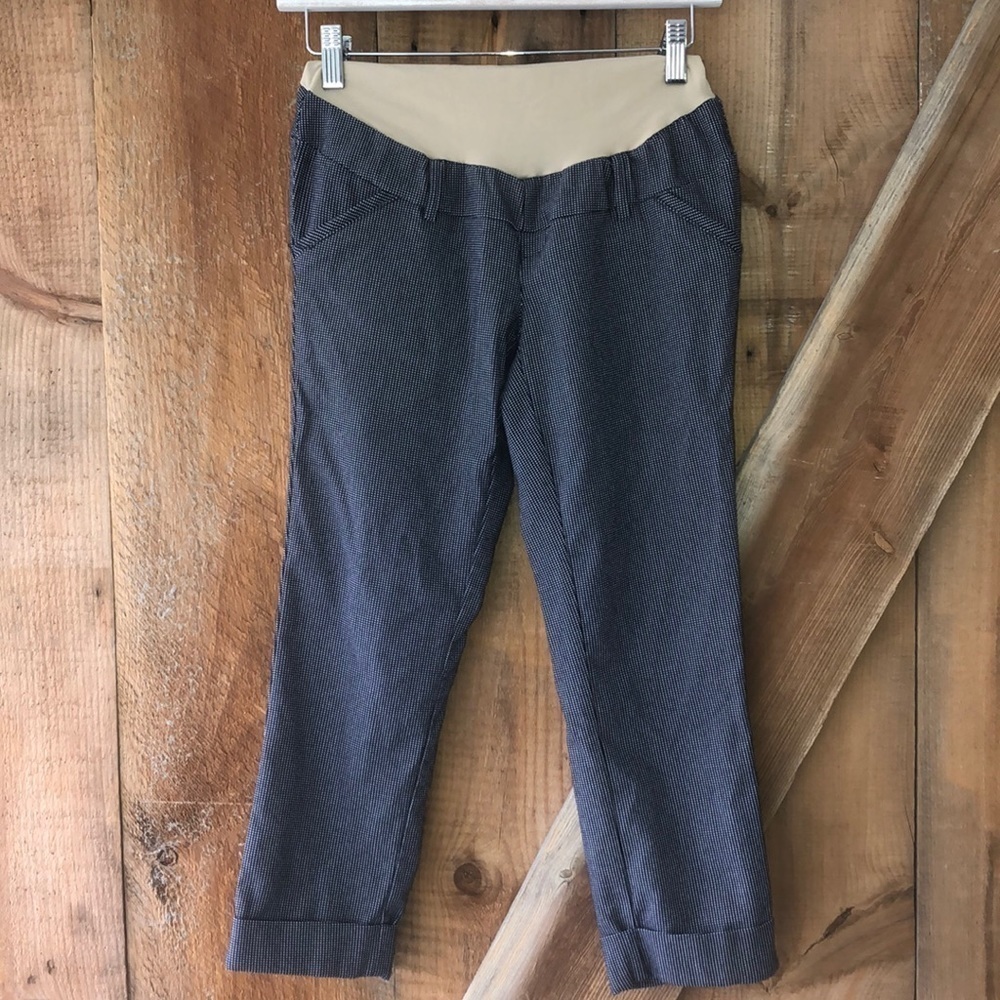 Motherhood Maternity navy dress pant capris size S